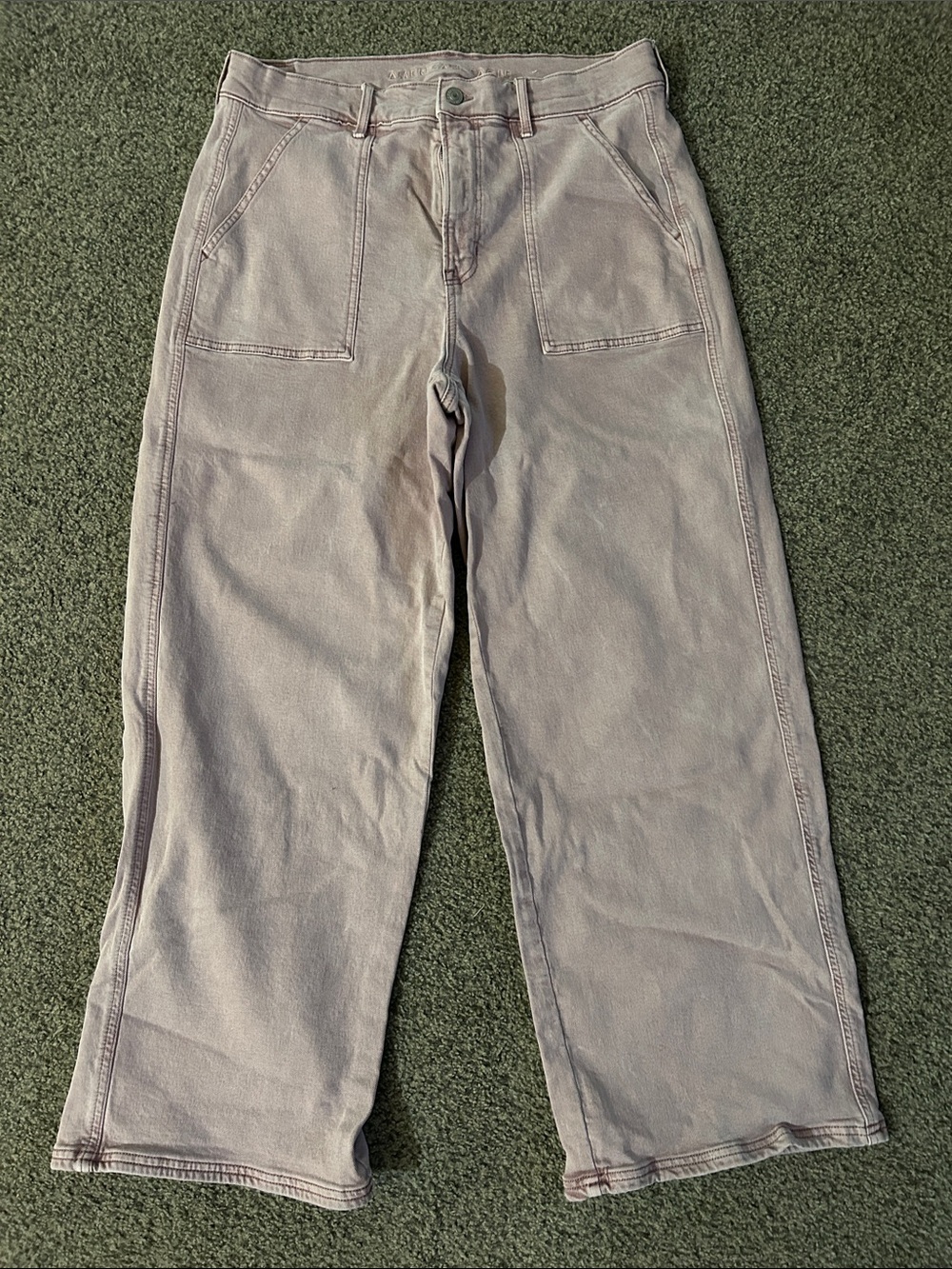 American Eagle Outfitters Straight-Leg Jeans in Light Lavender